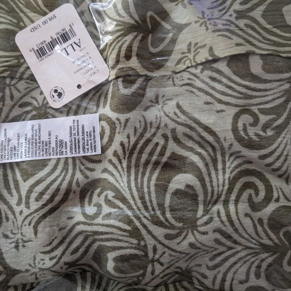 Free People kaftan moss green with pattern - free size - Picture 3 of 3